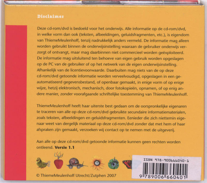 Achterkant van Natuniek 5 CD-ROM (200-299)