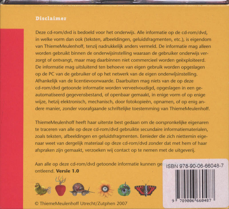 Achterkant van Natuniek 5 CD-ROM (300-399)