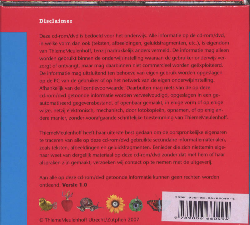Achterkant van Natuniek 6 CD-ROM ( 0- 49)