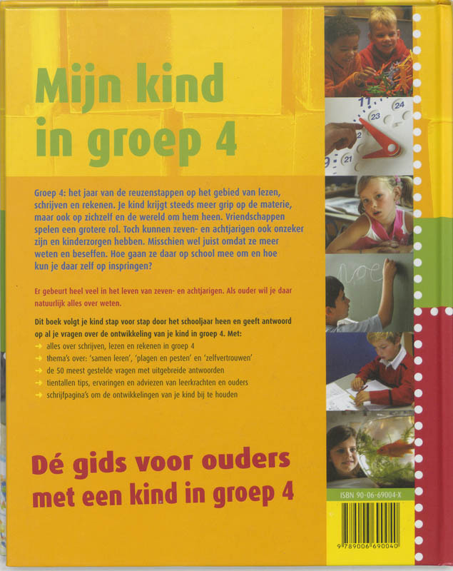 Achterkant van Mijn kind in groep 4