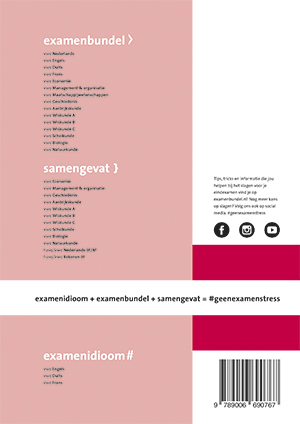 Achterkant van vwo Wiskunde B 2019/2020