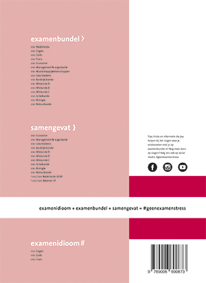 Achterkant van vwo Frans 2019/2020