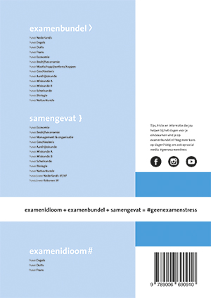 Achterkant van havo Economie 2019/2020