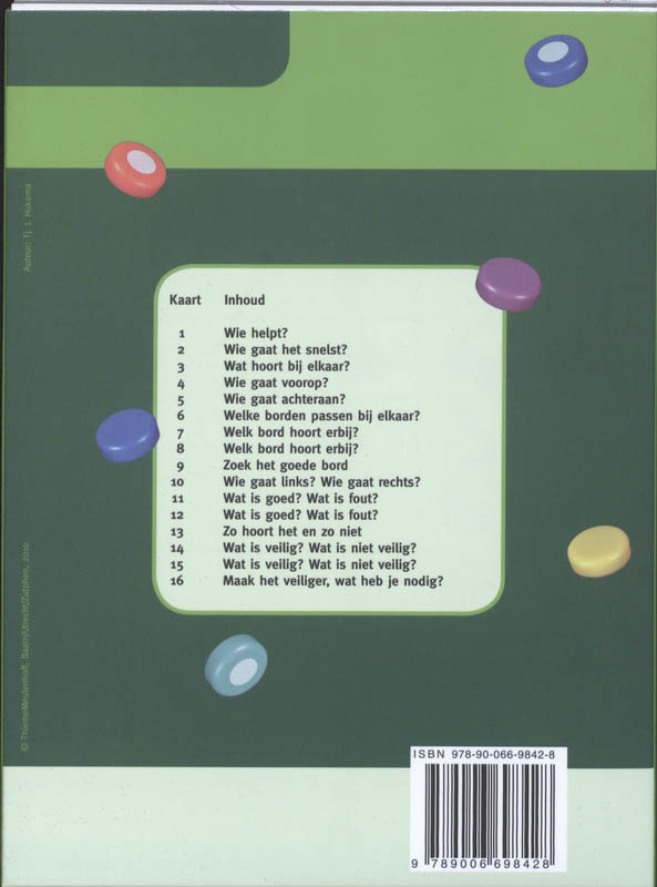Achterkant van Verkeer en veiligheid deel 1, groep 3-4