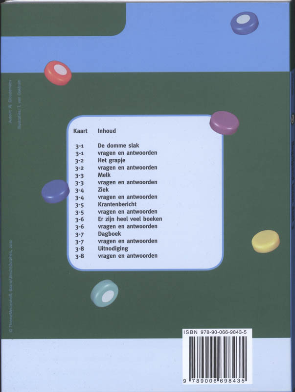 Achterkant van Begrijpend lezen deel 3 Groep 3