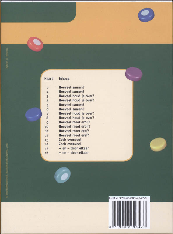 Achterkant van Rekenen deel 2d, groep 4