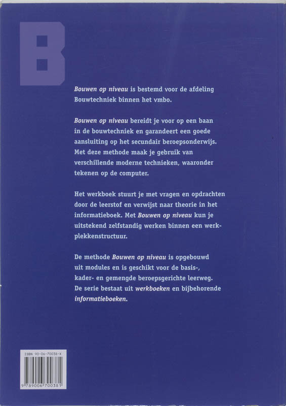 Achterkant van Vmbo BK