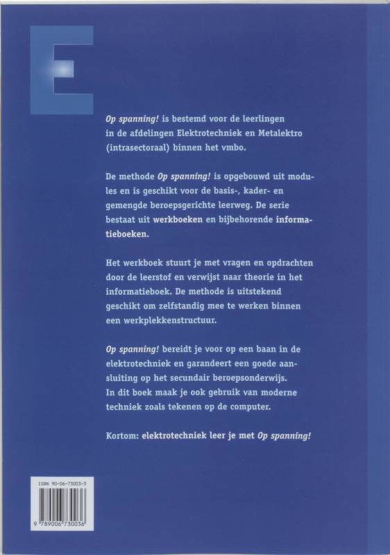 Achterkant van Informatieboek