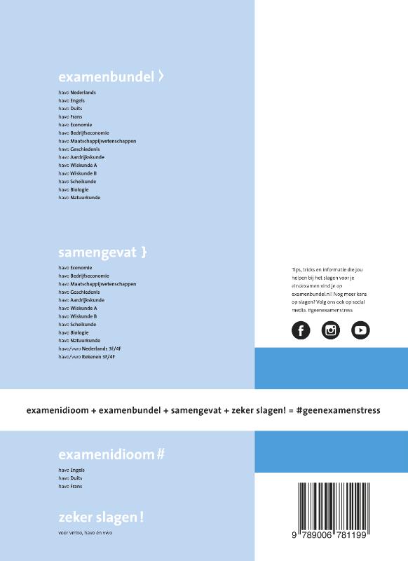 Achterkant van havo Duits 2020/2021