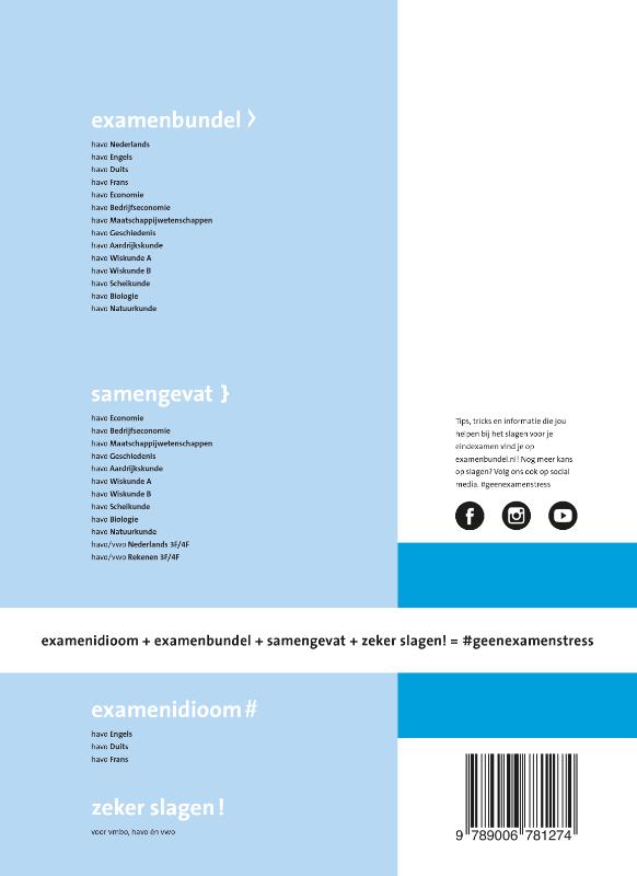 Achterkant van havo Frans 2020/2021