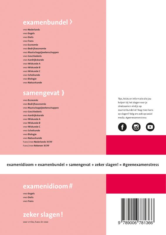 Achterkant van vwo Geschiedenis 2020/2021
