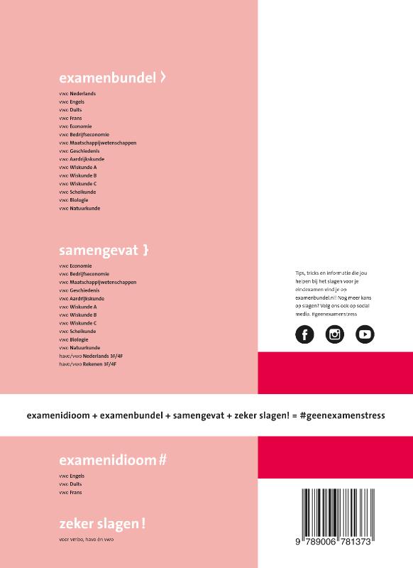 Achterkant van vwo Duits 2020/2021