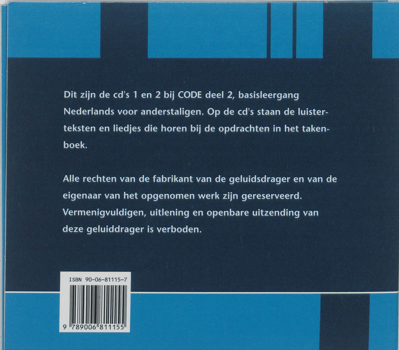 Achterkant van Audio-CD