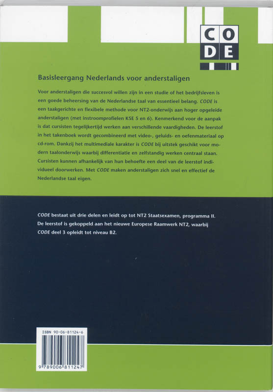 Achterkant van Oefenboek