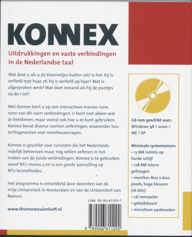 Achterkant van Konnex