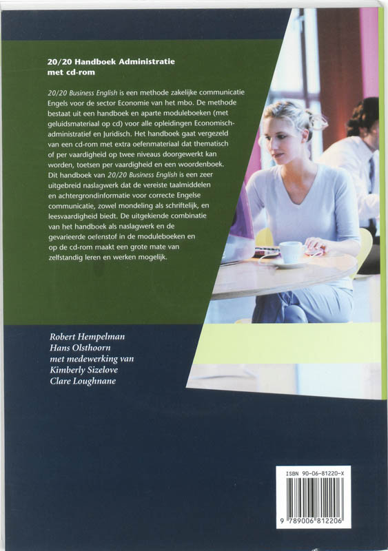 Achterkant van Handboek Administratie