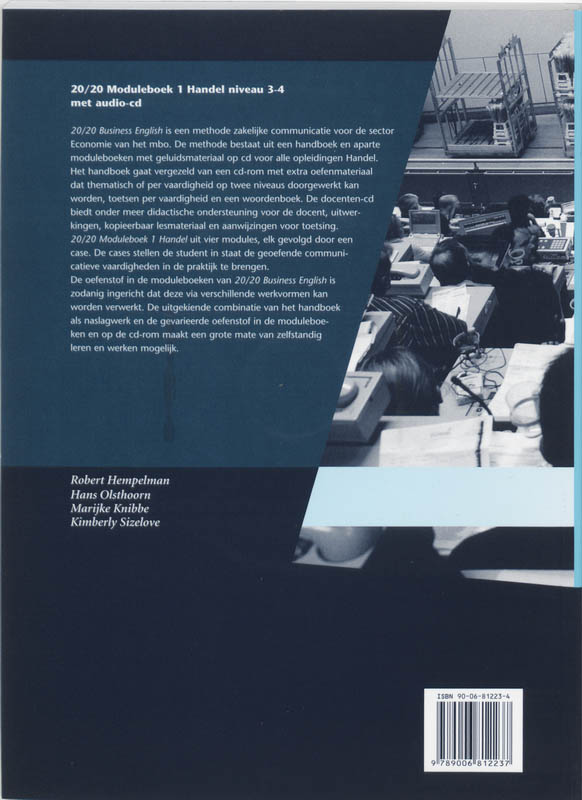 Achterkant van Moduleboek 1 Handel