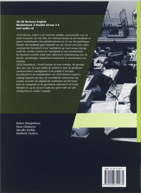 Achterkant van Moduleboek 2 Handel