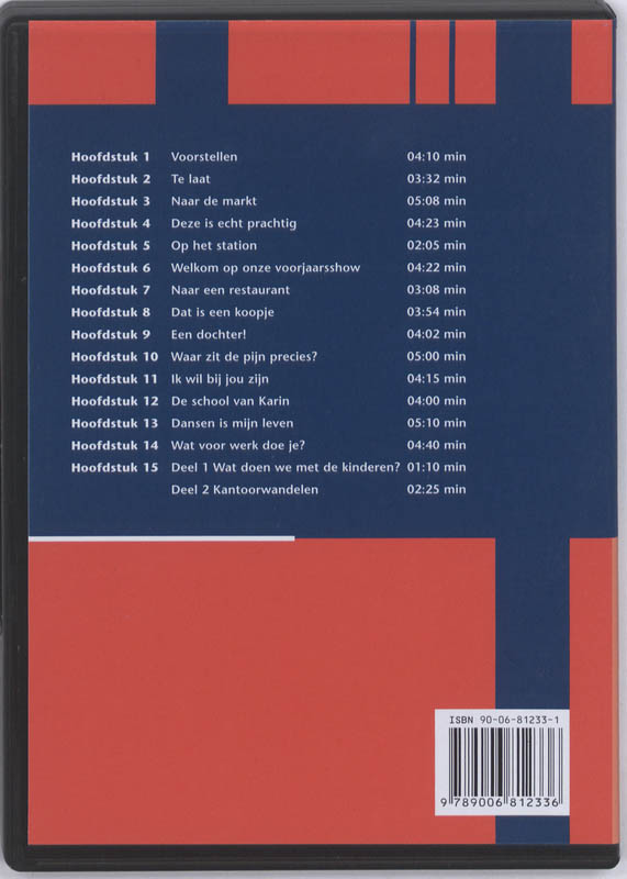 Achterkant van DVD
