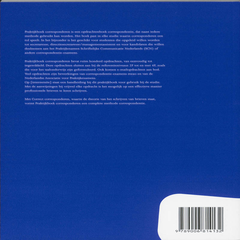 Achterkant van Praktijkboek