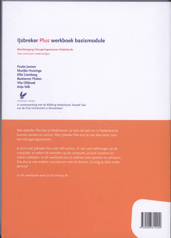 Achterkant van werkboek basismodule