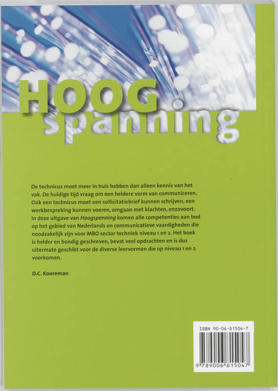 Achterkant van Communicatie niveau 1+2
