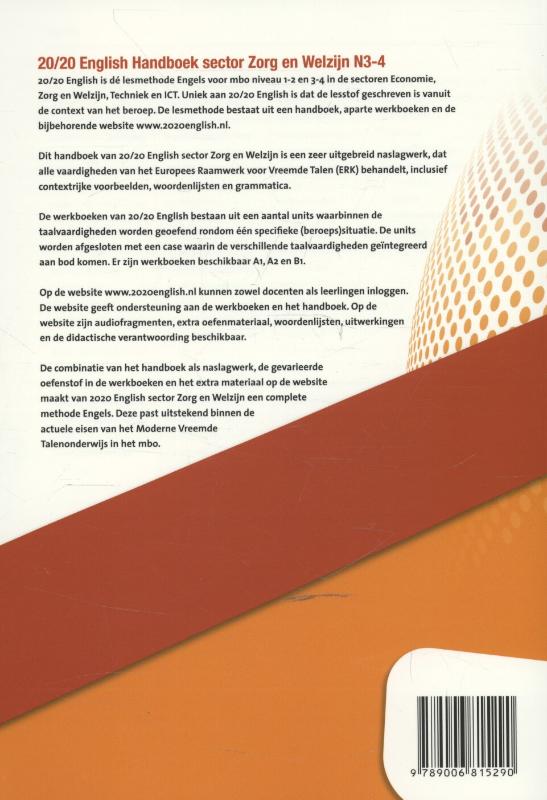 Achterkant van Handboek