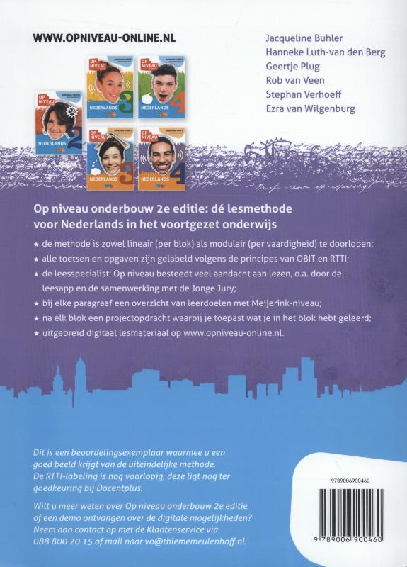 Achterkant van Leeropdrachtenboek
