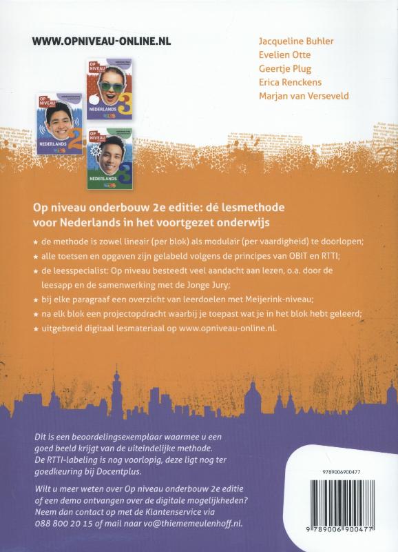 Achterkant van Leeropdrachtenboek