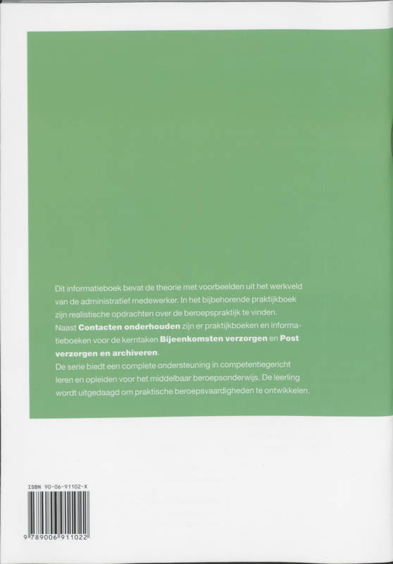 Achterkant van Informatieboek