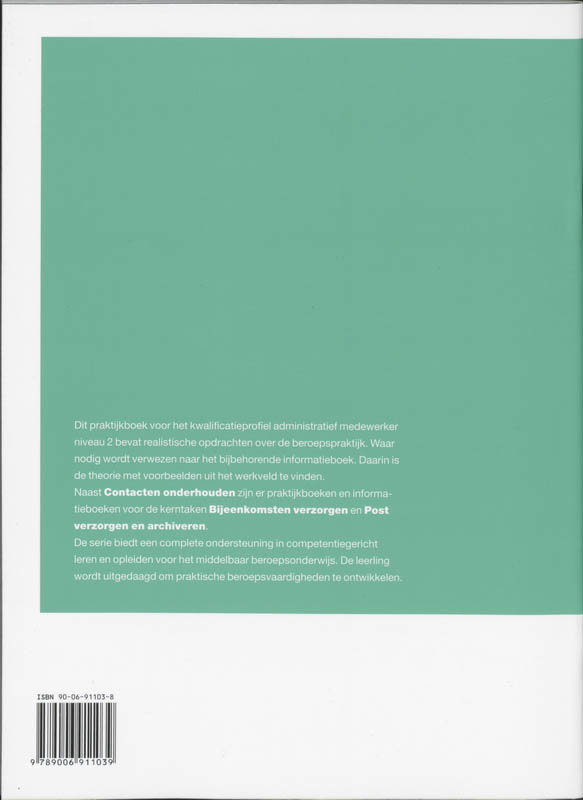 Achterkant van Praktijkboek