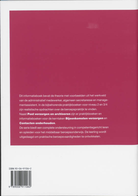 Achterkant van Informatieboek