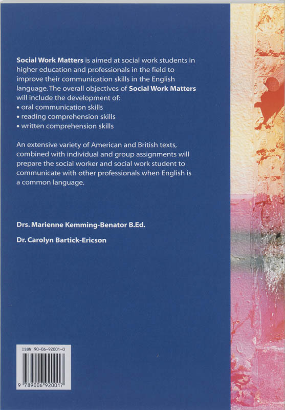 Achterkant van Social work matters