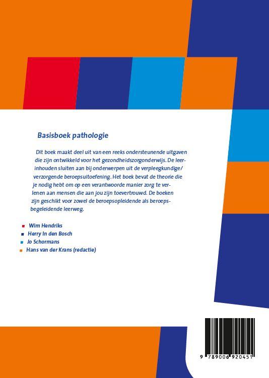 Achterkant van Basisboek pathologie