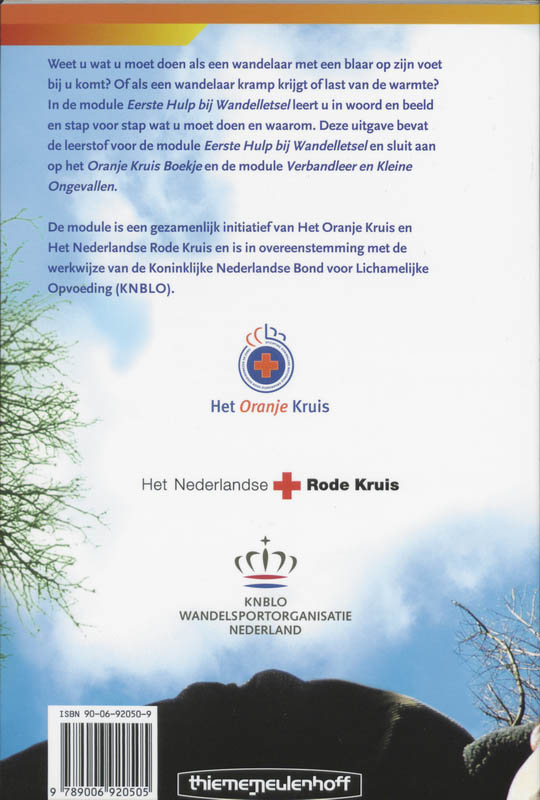 Achterkant van Eerste hulp bij wandelletsel