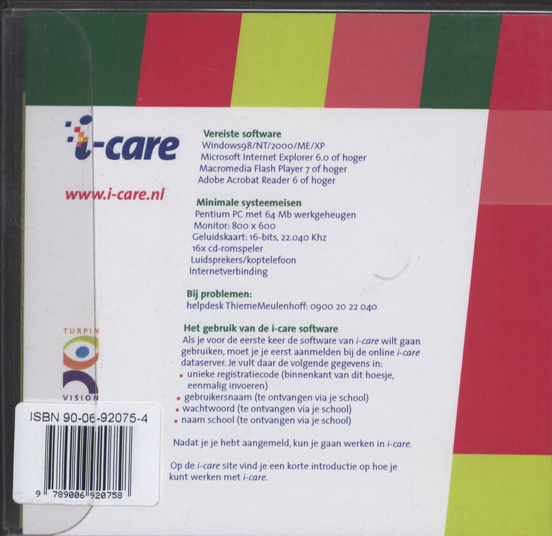 Achterkant van i-care software hfn4 bpv 406 verpl vzv chir.ingr.