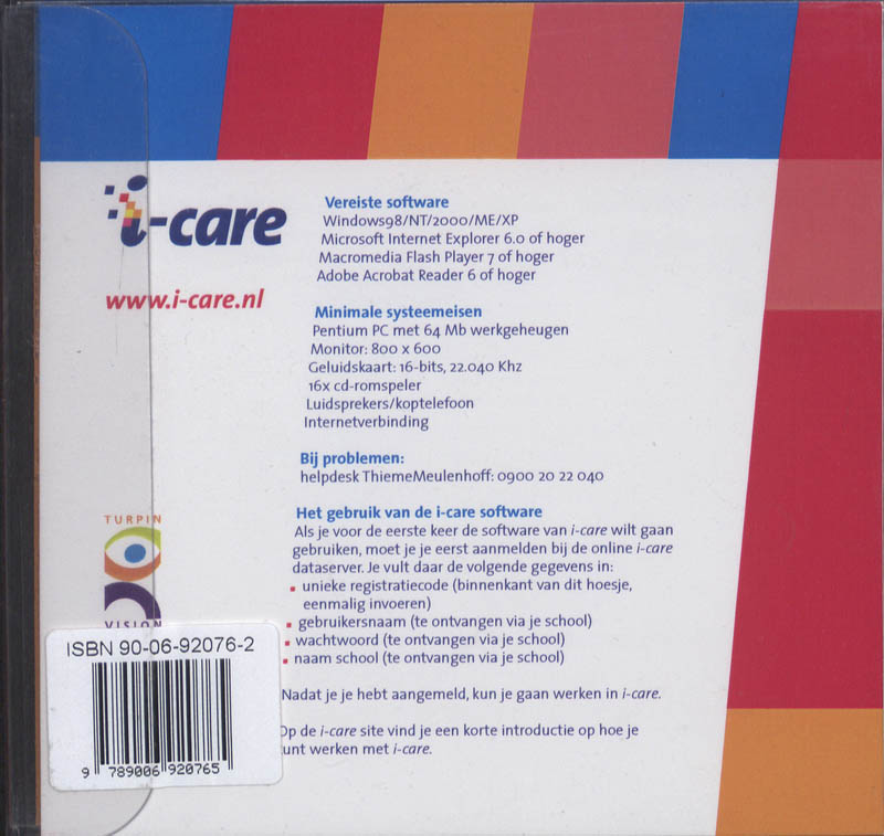 Achterkant van i-care software hfn4 bpv 407 verpl v ger. zv