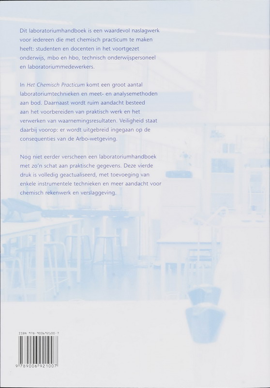 Achterkant van Het chemisch practicum