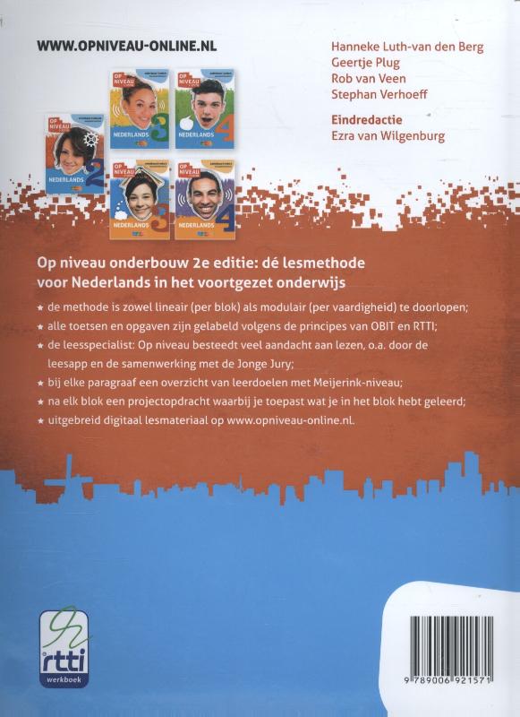 Achterkant van Leeropdrachtenboek
