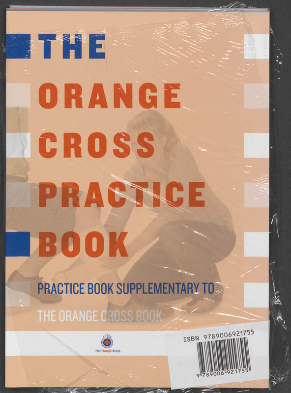 Achterkant van The orange cross book