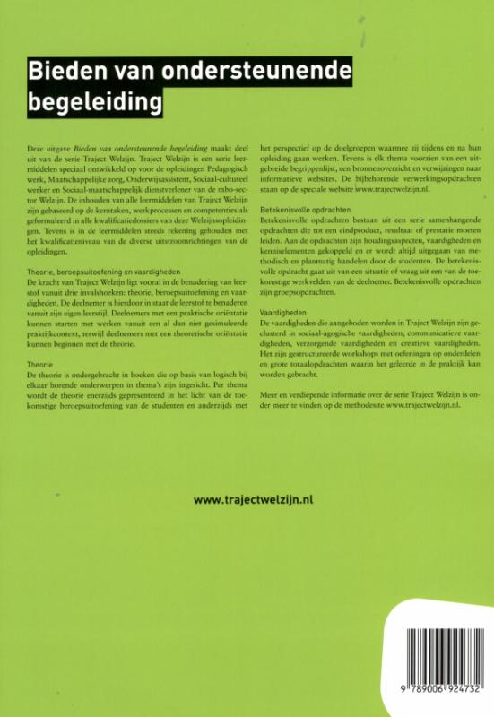 Achterkant van Bieden van ondersteunende begeleiding