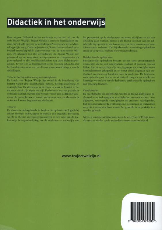 Achterkant van Didactiek in het onderwijs