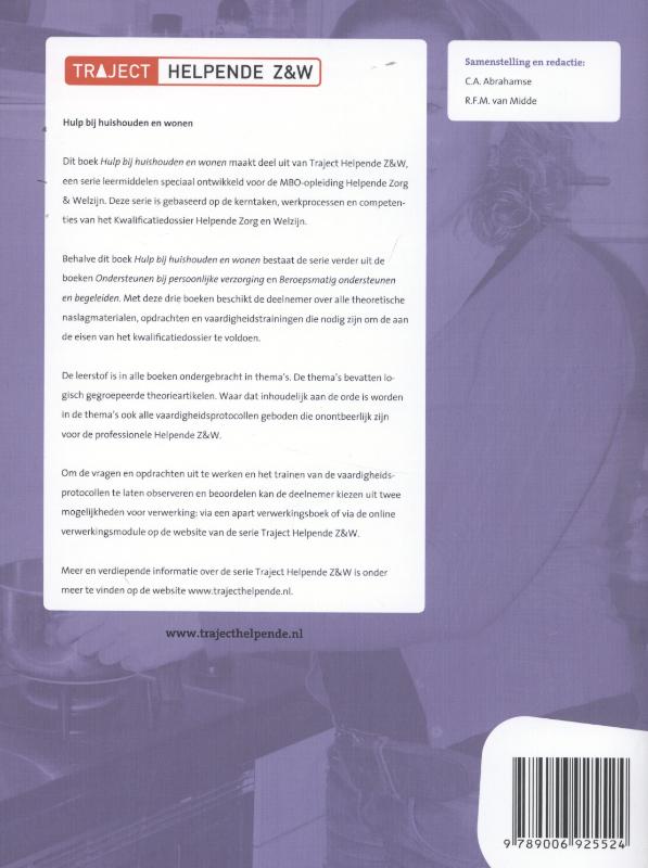 Achterkant van Hulp bij huishouden en wonen