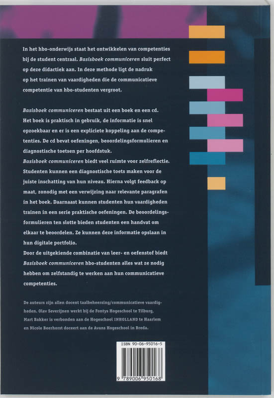 Achterkant van Basisboek communiceren