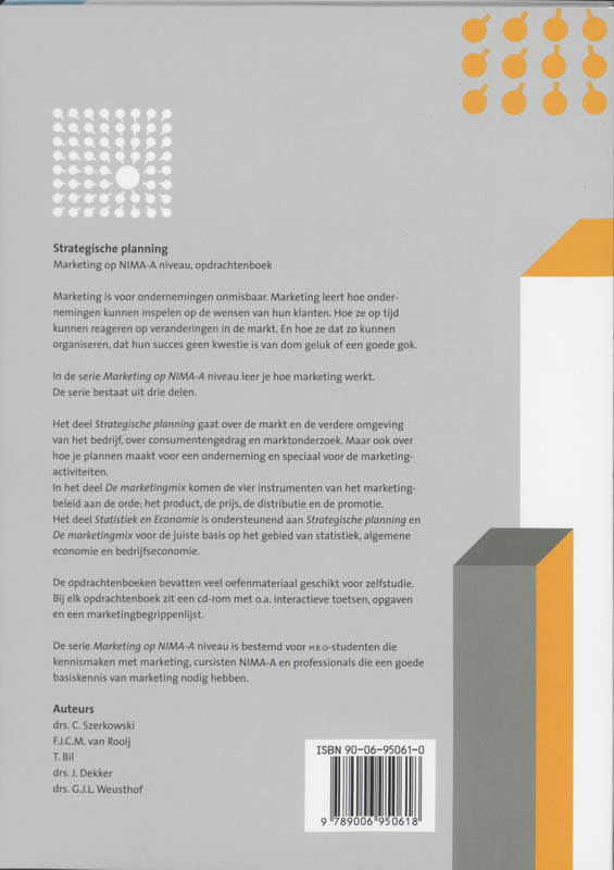 Achterkant van Opdrachtenboek