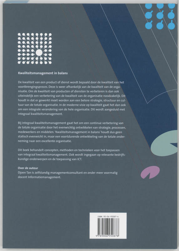 Achterkant van Kwaliteitsmanagement in balans