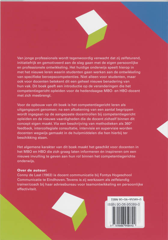 Achterkant van De docent als competentiegericht opleider