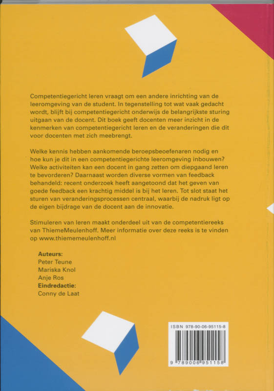 Achterkant van Stimuleren van leren
