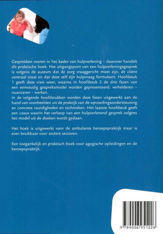Achterkant van Gespreksvaardigheden voor de hulpverlening