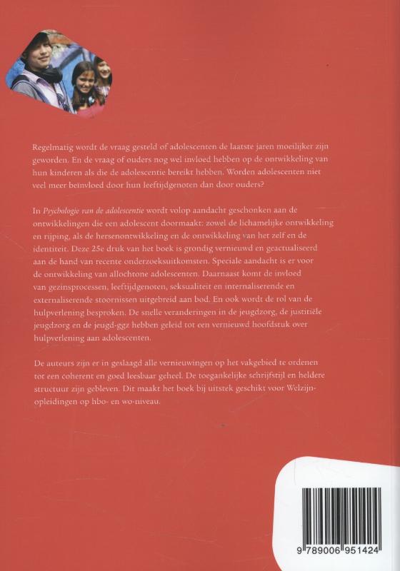 Achterkant van Psychologie van de adolescentie